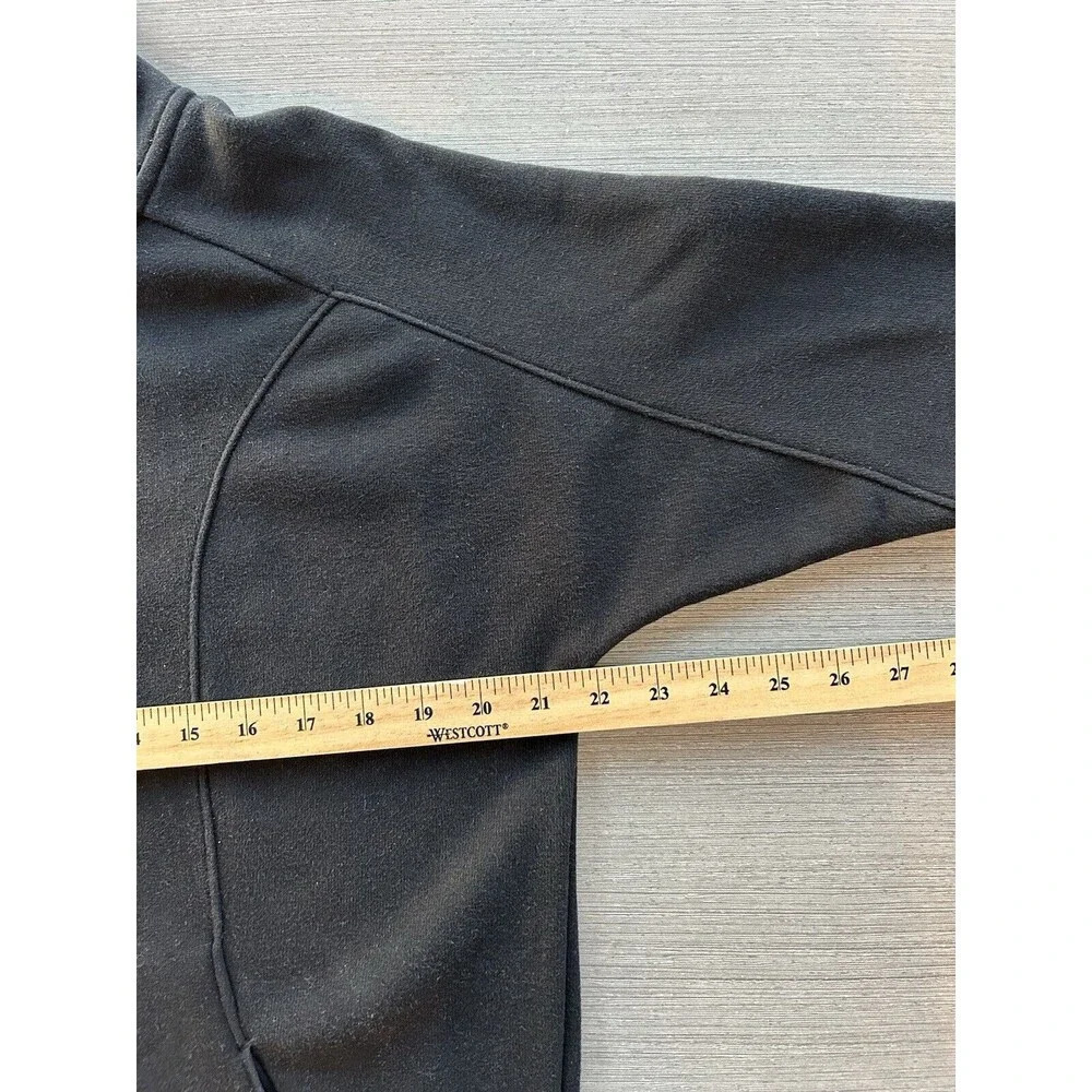 Athleta Cozy Karma 1/4 Zip Sweatshirt Dress Black XS - Picture 9 of 10